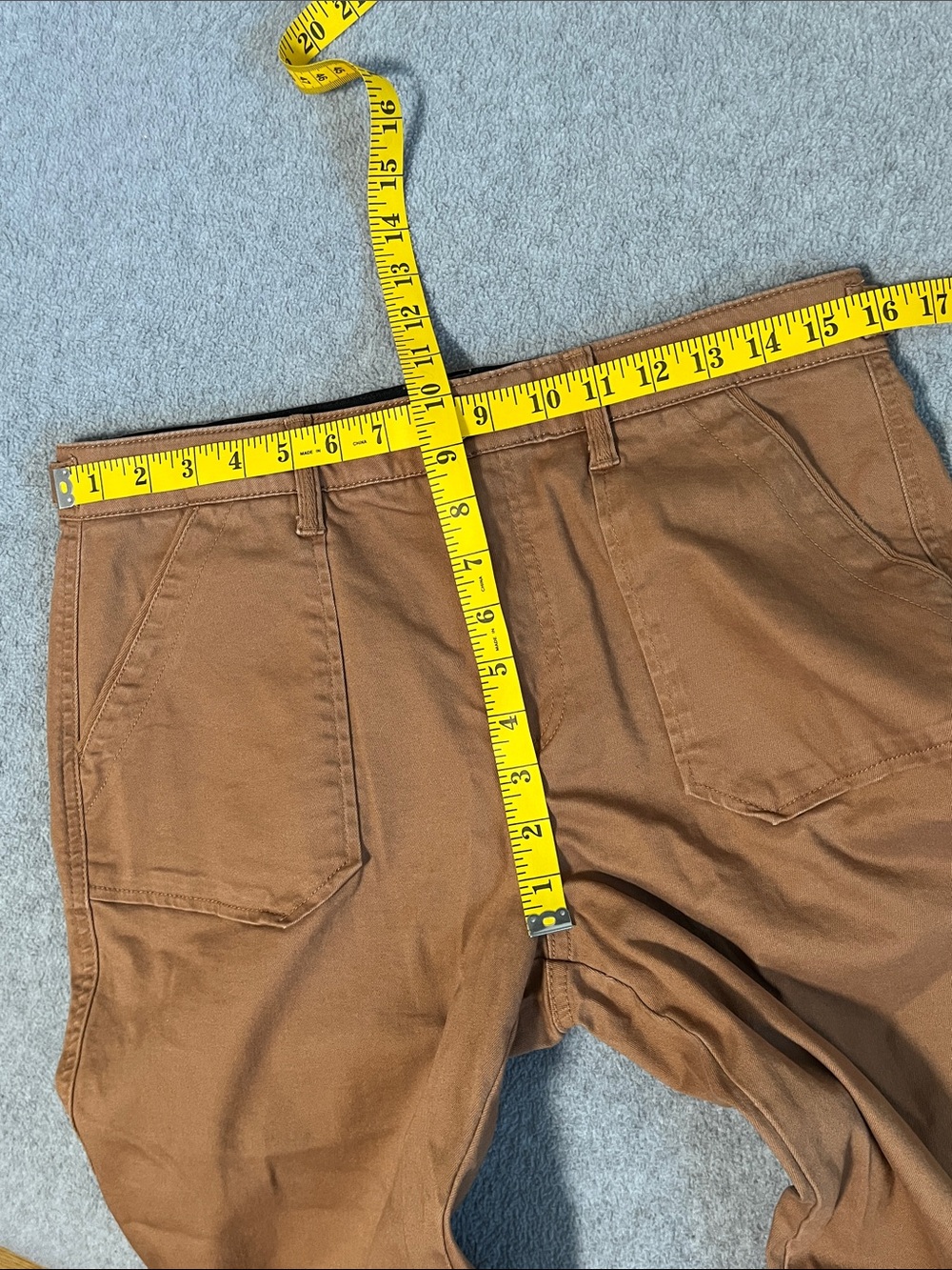 Democracy Brown Chino Pants Womens 10 Ab Solution Stretch Slimming - Picture 5 of 9
